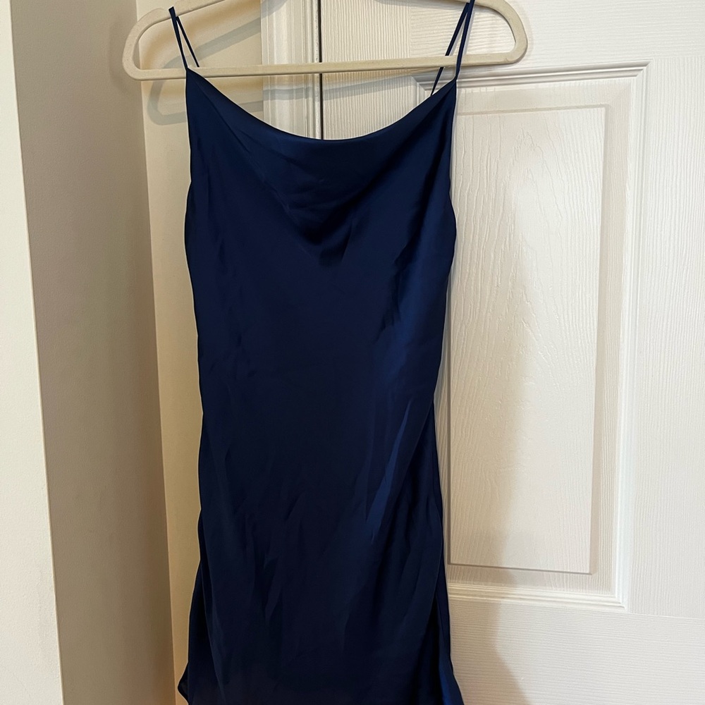 Altar'd State Navy Blue Mini Dress